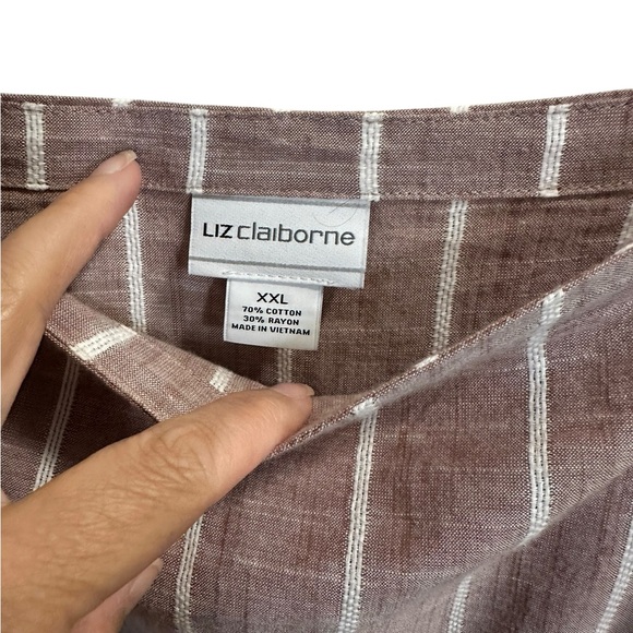 Liz Claiborne square neck light weight blouse size XXL - Picture 2 of 4